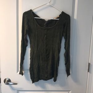 Dark Green Long Sleeve Shirt!! Must Go!! XS
